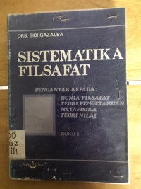Image of SISTEMATIKA FILSAFAT